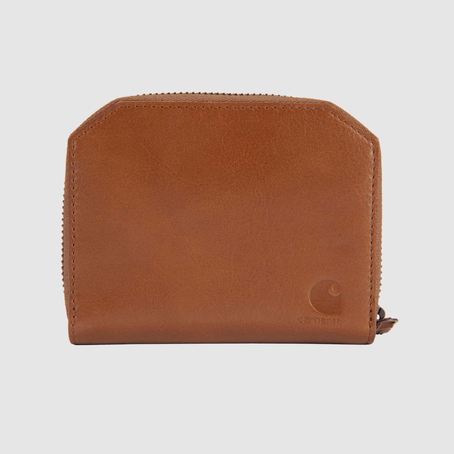 Portafoglio Ibrido in Pelle Carhartt Donna Marrone Scuro