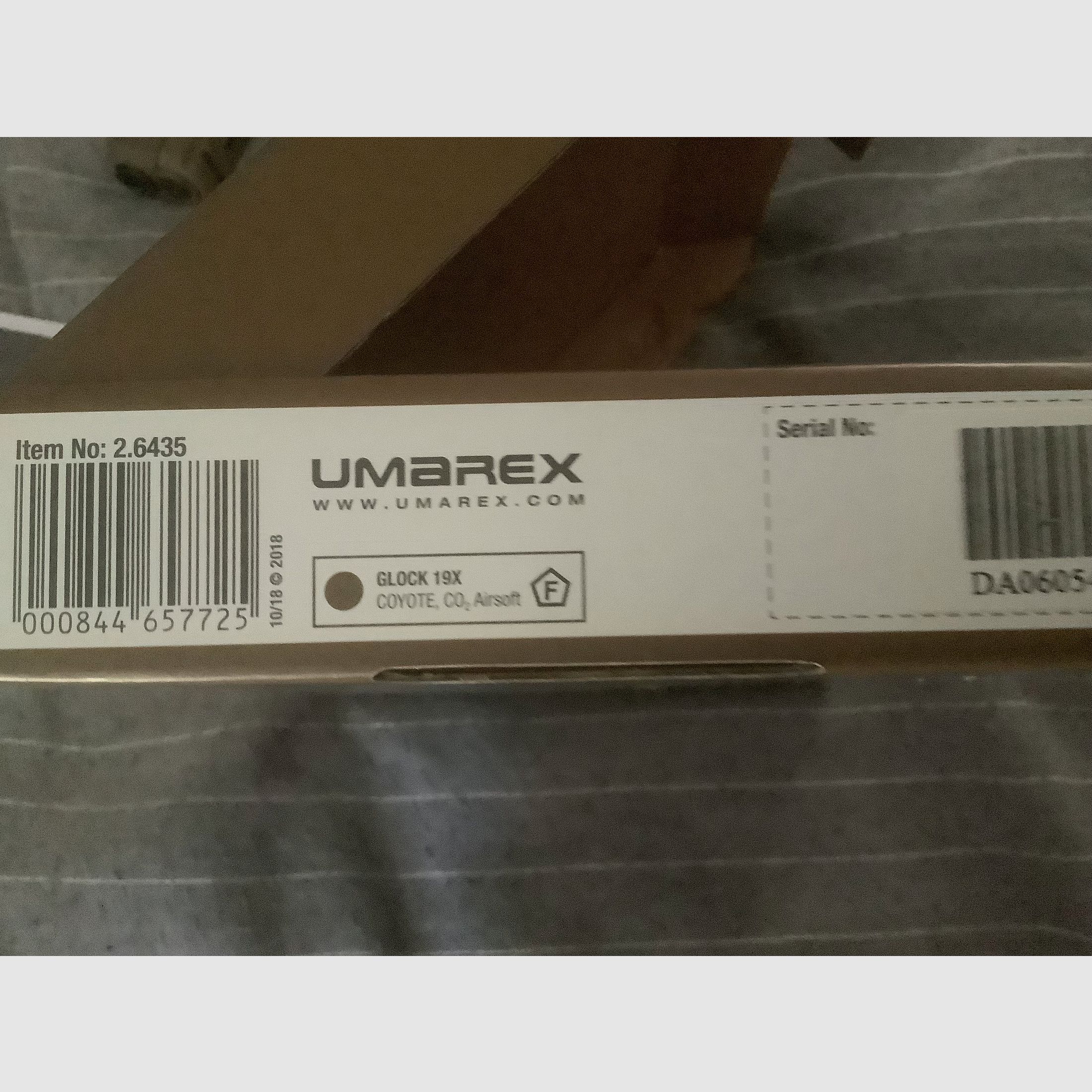 Umarex Glock 19X CO2. Pistole Coyote 19 Schuss