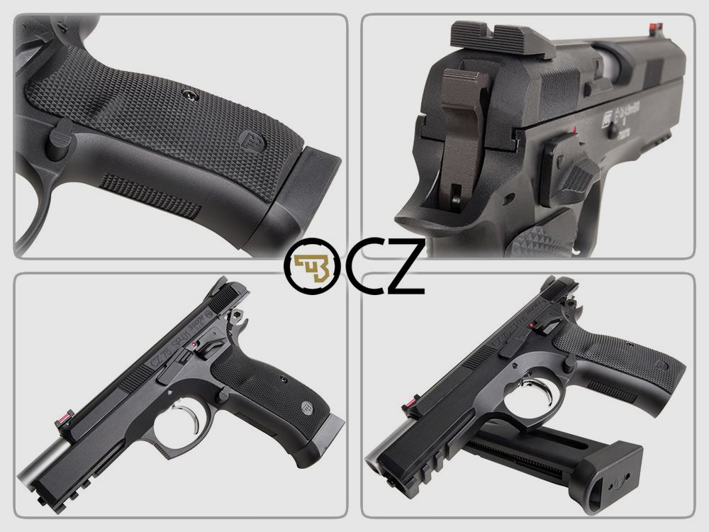 CO2 Pistole CZ SP-01 Shadow Blowback Vollmetall Kaliber 4,5 mm BB (P18)