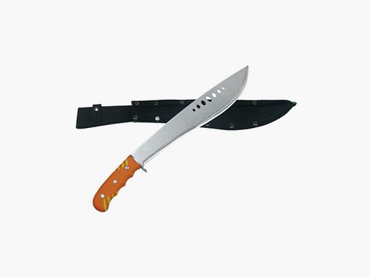 Machete, 39 cm Klinge (oranger Gummigriff)
