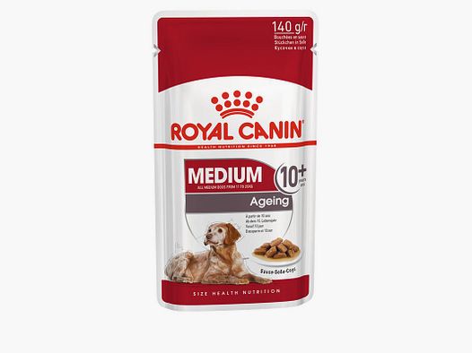 ROYAL CANIN MEDIUM AGEING 10+ Nassfutter für ältere mittelgroße Hunde 10x140 g