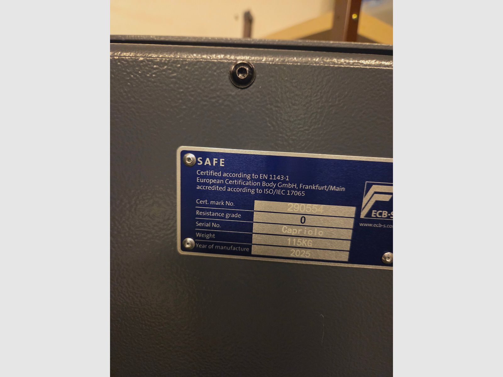 Wapenkluis van klasse 0