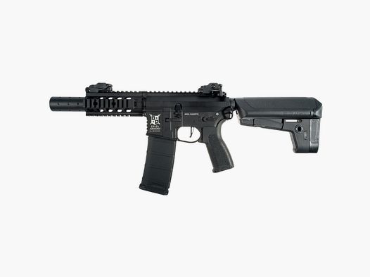 AR15 SilentOps CQB ALPHA Metallo Completo Delta Armory Nero S-AEG Fucile Airsoft Libero da 18 Anni