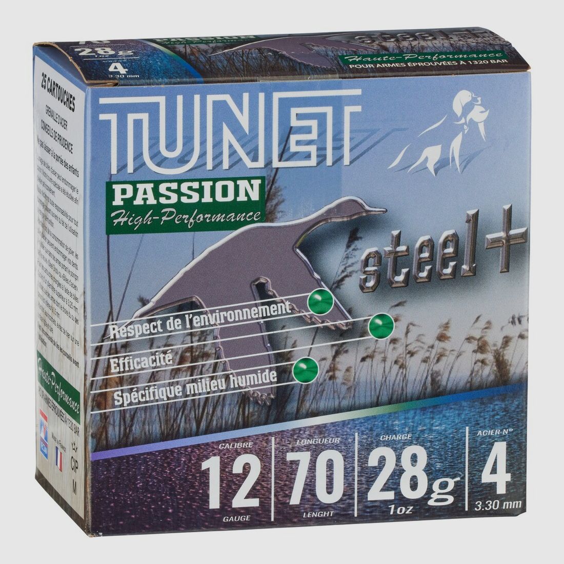 Tunet 12/70 Passion Steel HP 3.25mm 28g