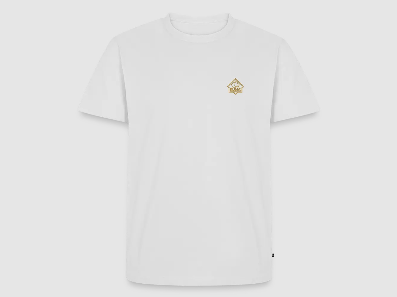 PUMA Herren Premium T-Shirt „Sharp Staff White Hunter"