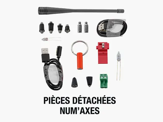 Rechargeable Batteries Num'Axes 18650 x4