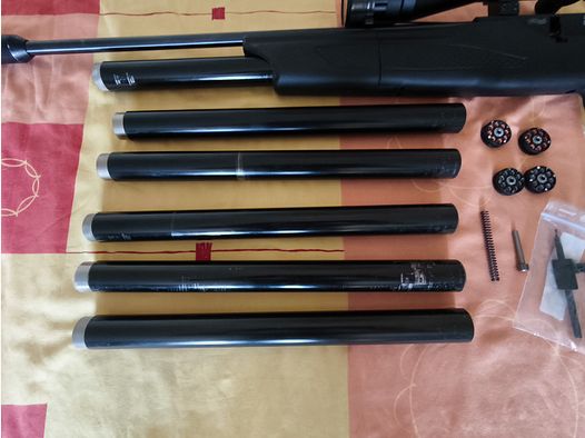 Walther Dominator 1250 Kaliber 5,5 mm met veel accessoires, zeldzaam kaliber