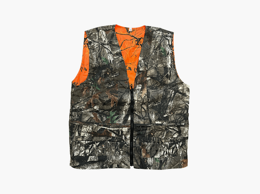 WESTE – DOUBLEFACE JAGD Orange Camo