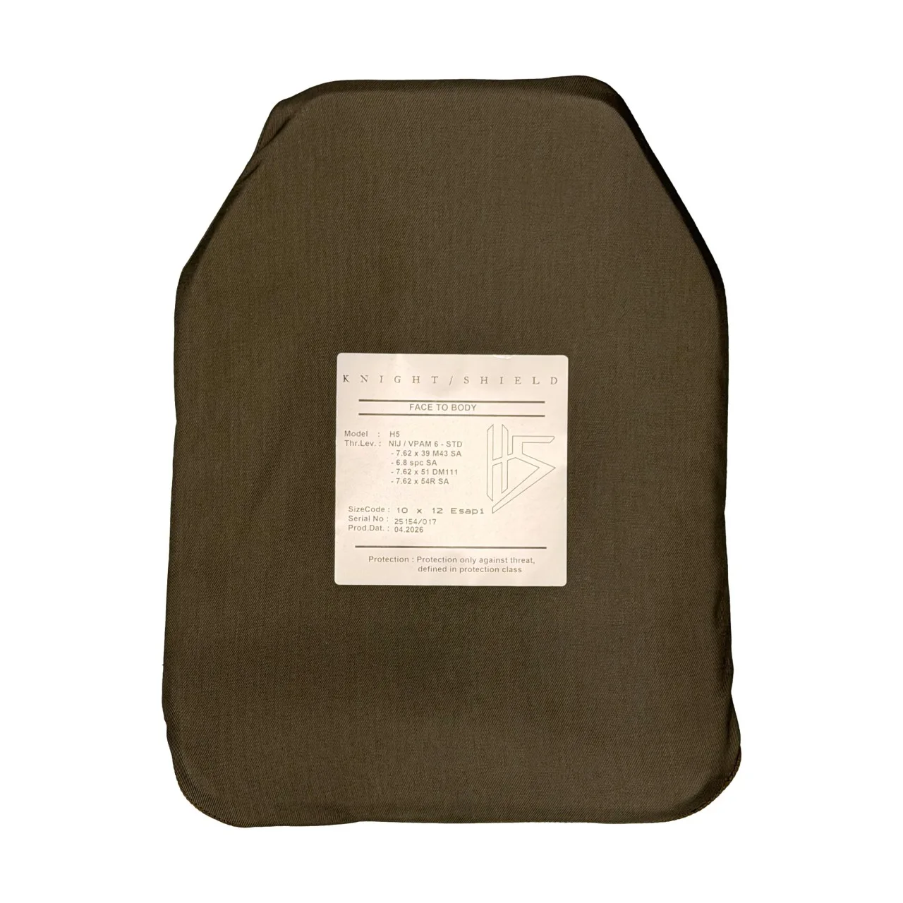 Knight Shield H5 SOX Ballistische Platte 950g, Bild 2 von 2