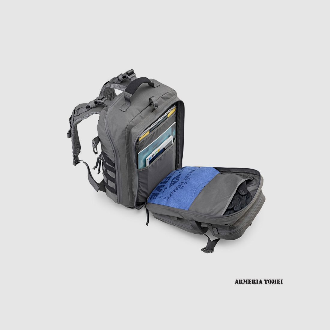Rucksack – DEFCON 5 – „ROGER“ ALLTAGSHYDRATIONSKOMPATIBEL Wolf Grey, Bild 5 von 6