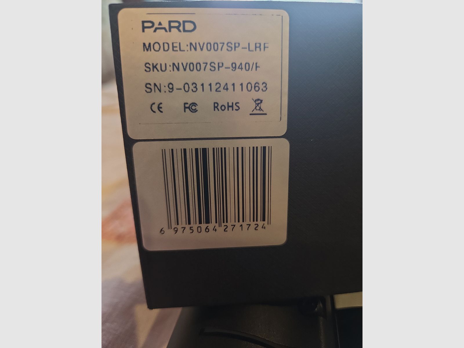 PARD NV007SP LRF Night Vision Device 940nm with Rangefinder