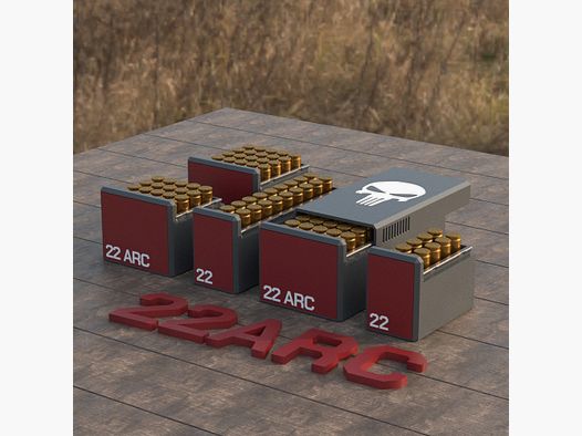 Filamelt Munitionsbox / Ammo Box .22 ARC – Patronenbox für 50 Schuss, Made in Germany