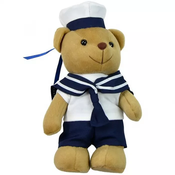 Teddybeer, Marine, ca. 20 cm hoog