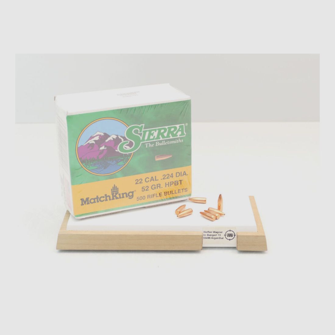 Sierra Geschosse HBPT 52grs.A100 .22/224
