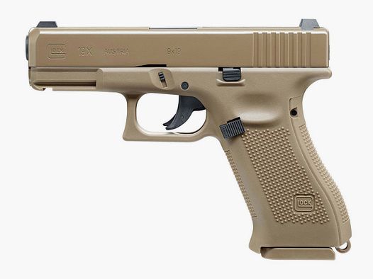 CO2 Pistole Umarex Glock 19X Non Blow Back Coyote Tan Kaliber 4,5 mm BB (P18)