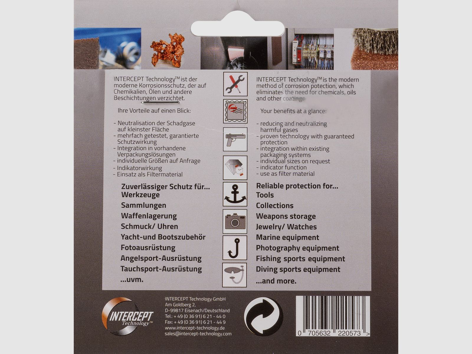 Intercept corrosion protection for cases and bags