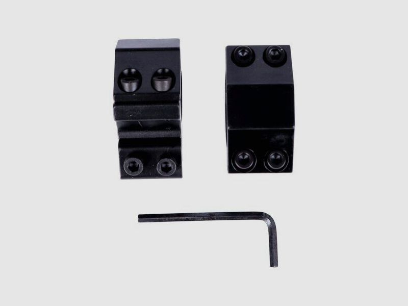 Riflescope mount, 2-piece, 1" Picatinny rail H13, image 2 of 2