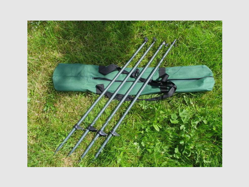 4 tiges de télescope pour la construction de parasols / filet de camouflage