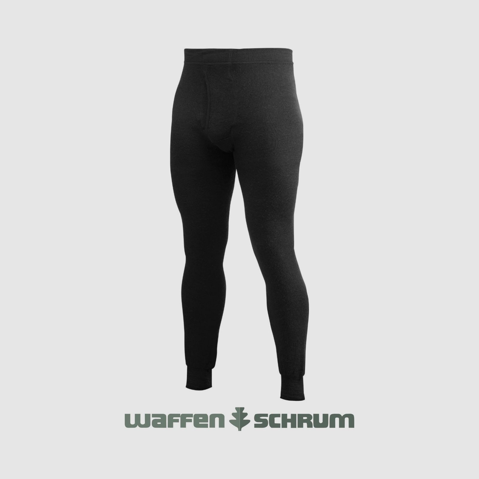 Woolpower Unterhose m. Eingriff - 400g Schwarz