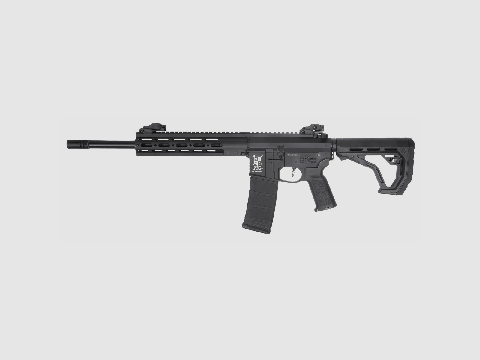 AR15 TEMPEST 1 ALPHA EAGLE ETU Black S-AEG Airsoft Rifle Free from 18 Years | Delta Armory