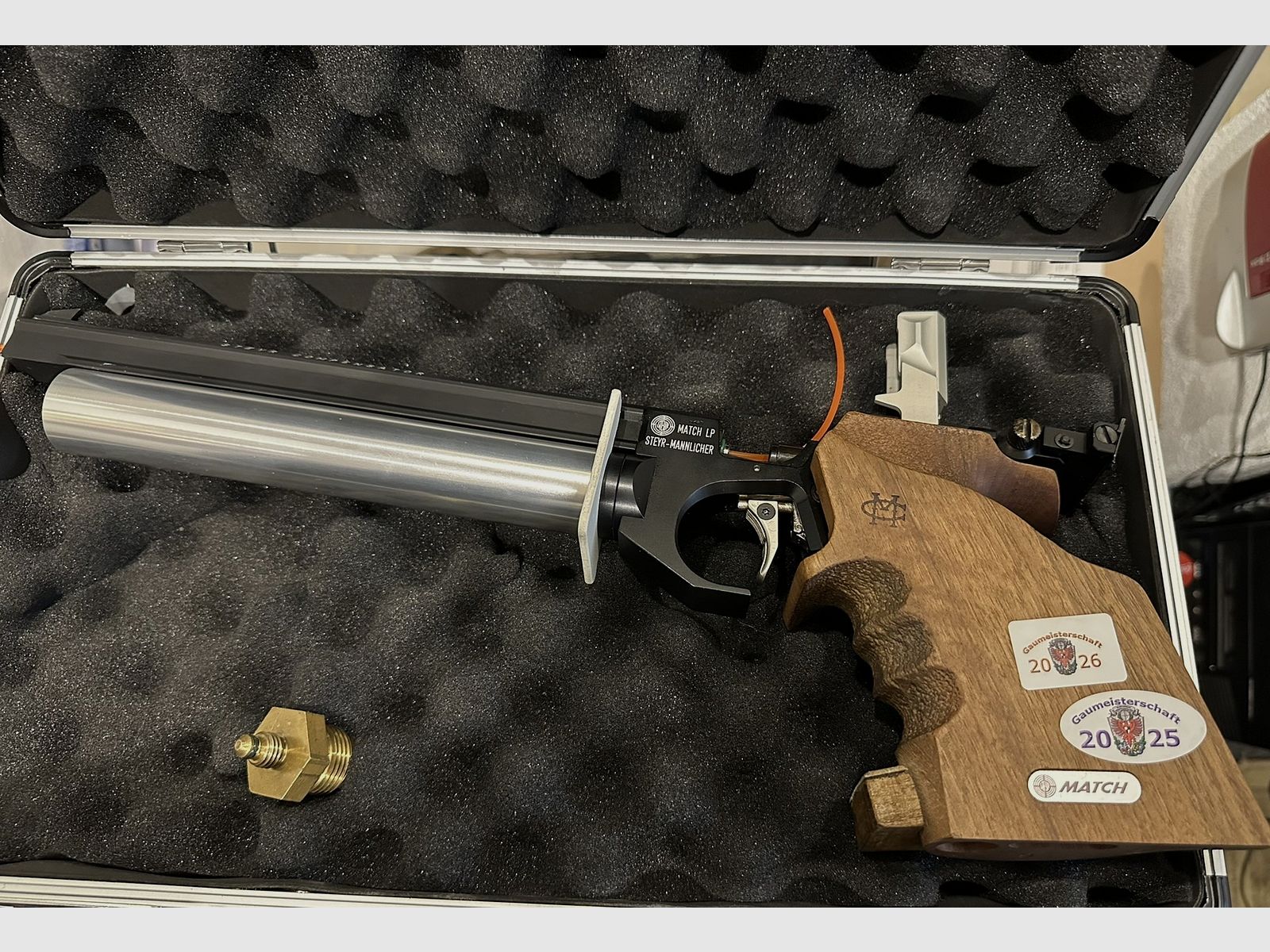 Steyr LP1 Match pistolet à air - nouvellement entretenu - cartouche jusqu'à 8/2035 - prix à débattre