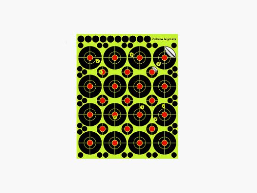 Lot de 16 mini cibles adhésives