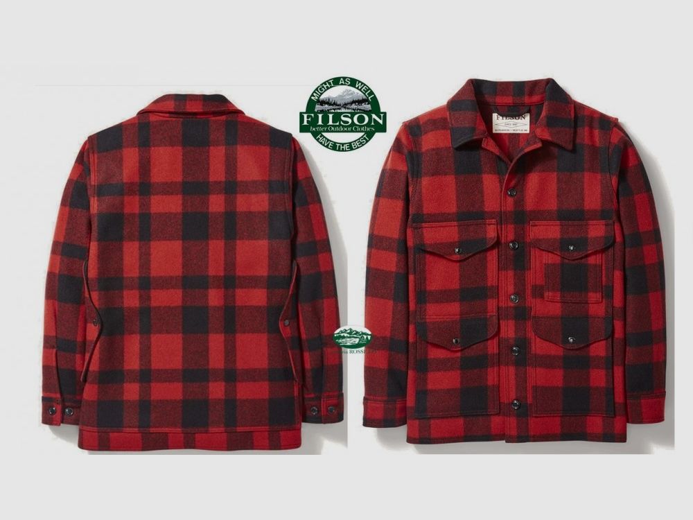 FILSON Mackinaw Cruiser Jacke Rot/Schwarz