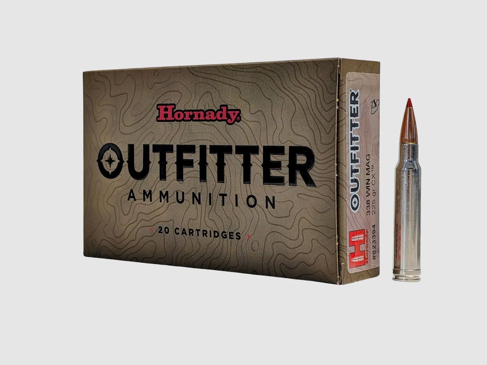 Hornady CX .338WinMag OTF 225gr 20-Schuss