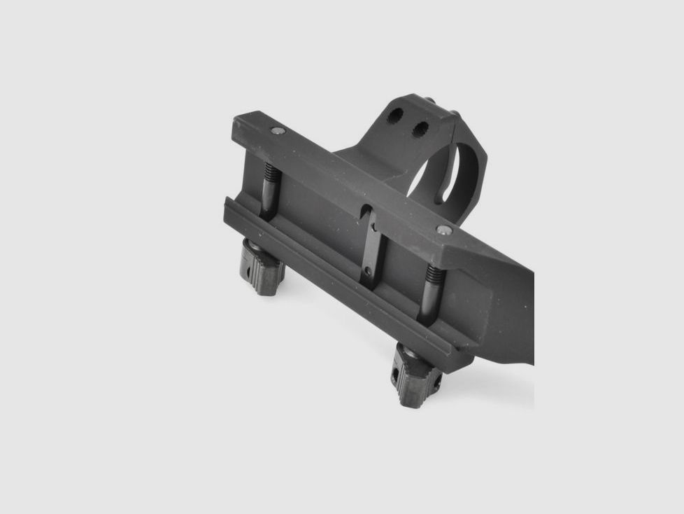 Weaver Tactical Thumb-Nut SPR 1-tlg. Mount Picatinny-Style mit Ringe Flattop AR-15 matt schwarz 30mm, integriertes Rückschlag-Basisdesign