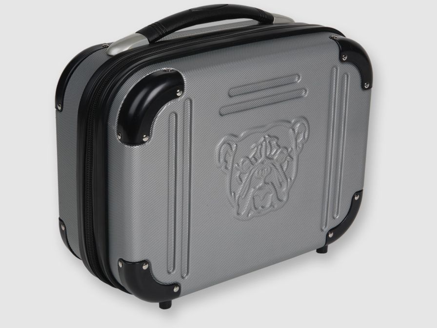 Mallette en ABS pour 4 armes de poing, grise, avec serrure TSA, image 1 sur 3