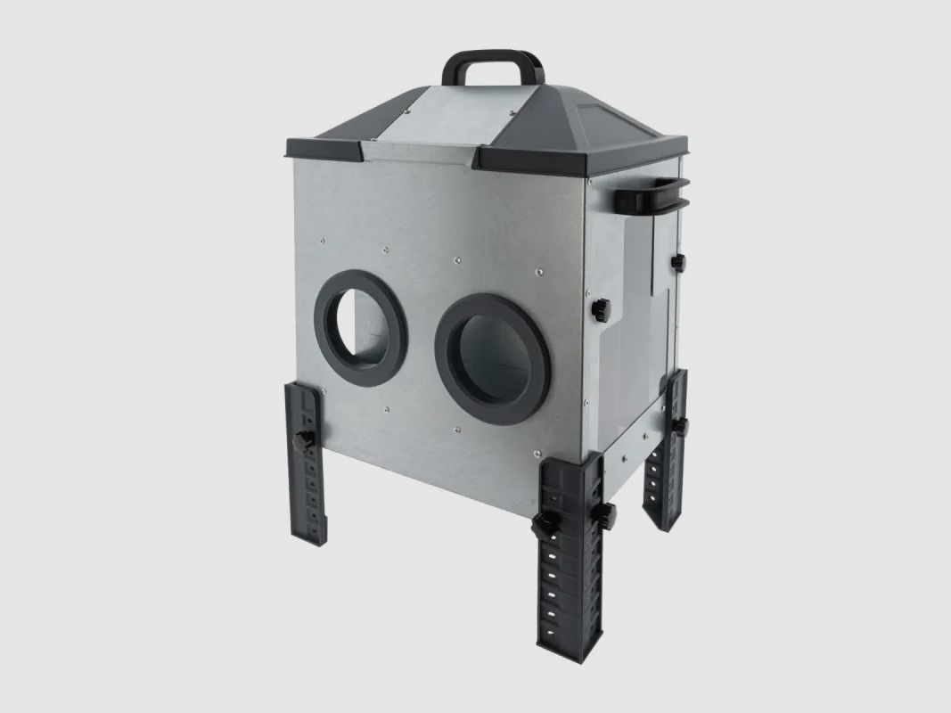 Mangeoire Robust® OLBA 16 kg acier galvanisé avec couvercle anti-pluie, image 3 sur 15