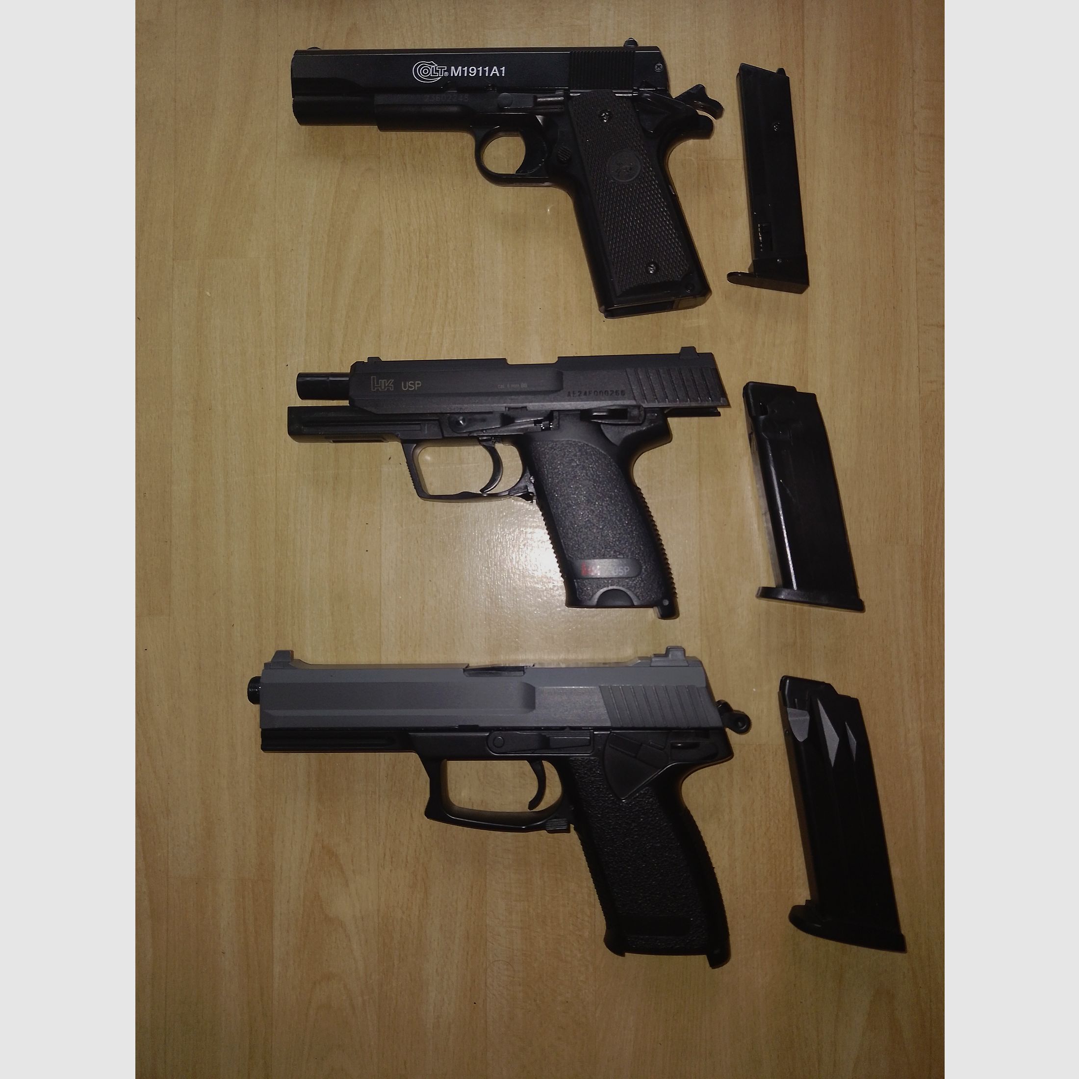 3  Federdruck Pistolen  6mm BB
