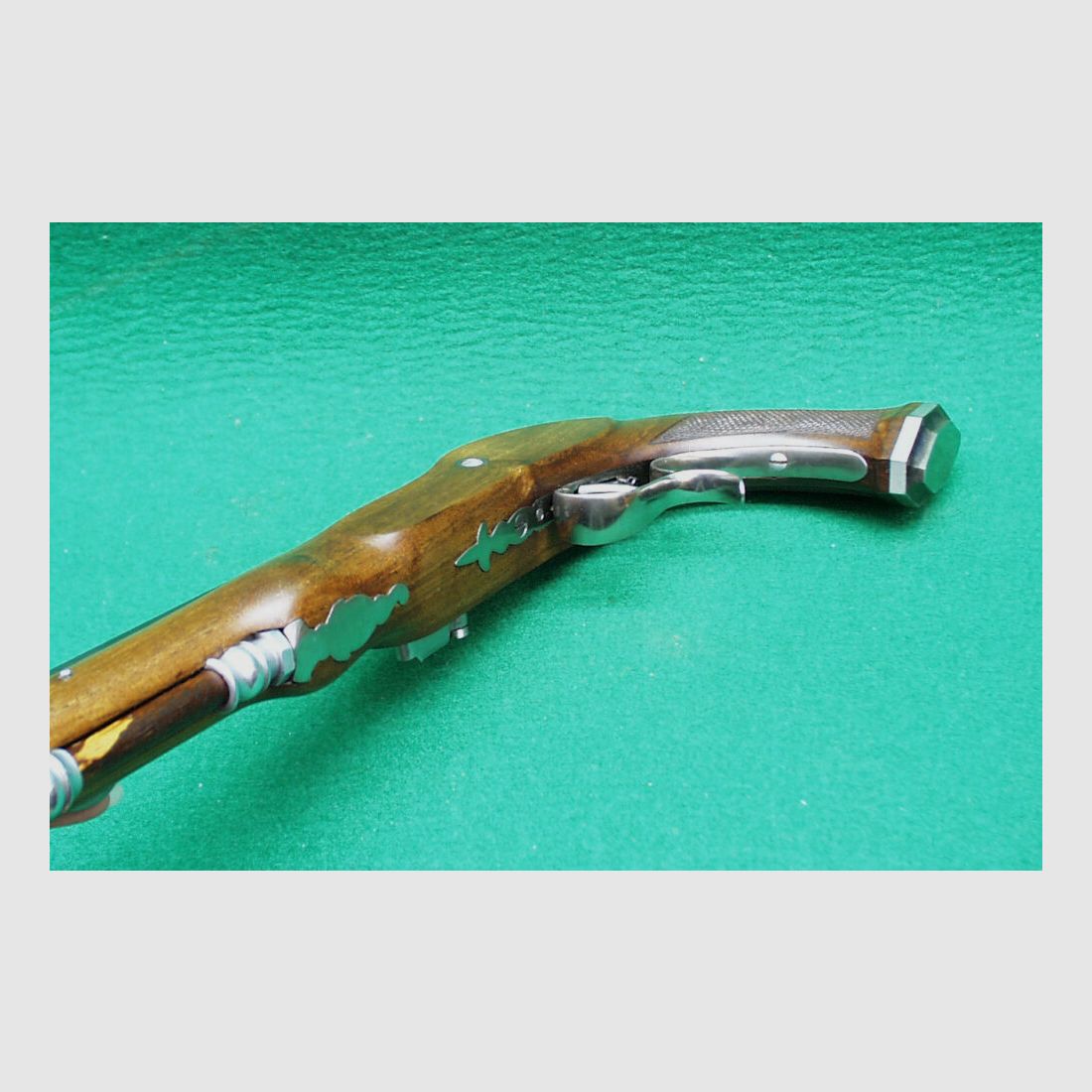 Artax	 Boutet Steinschloßpistole, Kal.45 glatt, steel finish, Bild 7 von 8