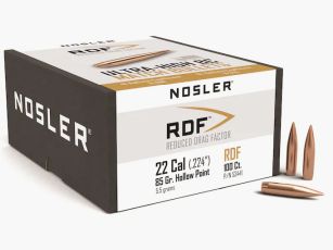 Proiettile Nosler .22/.224 RDF 85GR HPBT 100 Pezzi