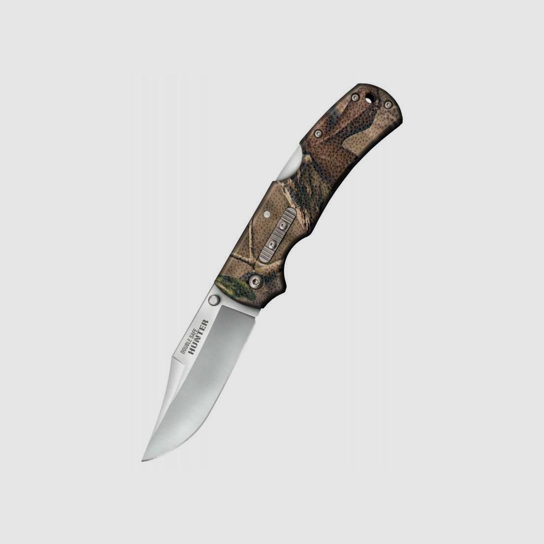 Cold Steel Double Safe Hunter Taschenmesser, Camouflage, mit Kunststoff-Clip