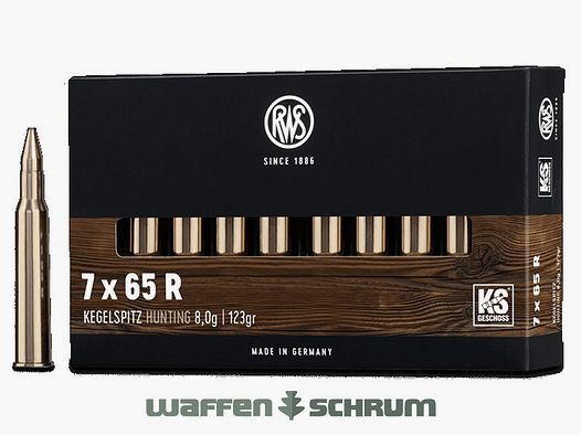 RWS 7x65R Kegelspitz 8,0g - 123gr