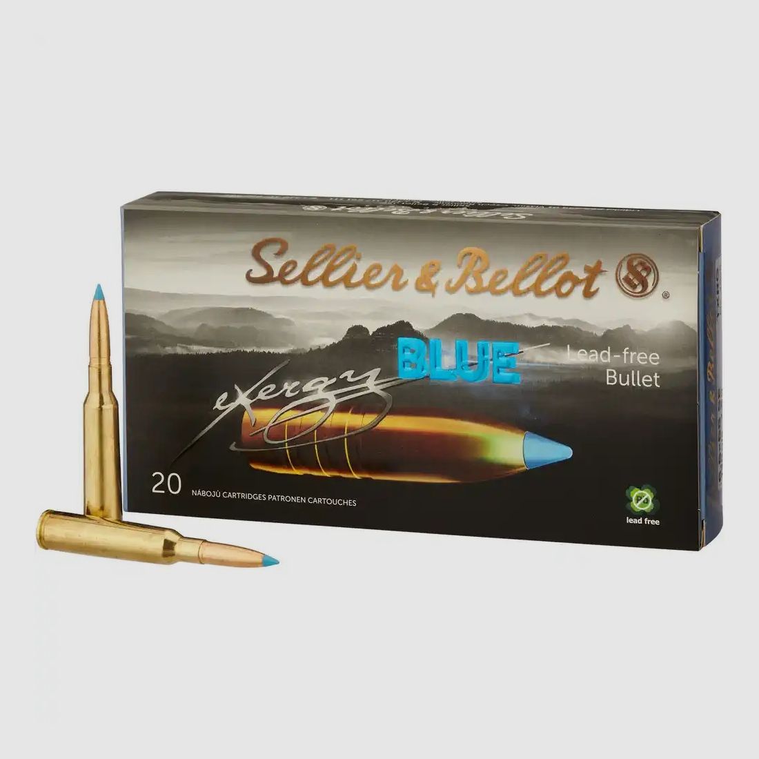 Sellier & Bellot 2003934 6,5x55 SE TXRG blue 7,8g 120grs. 20 Stück bleifrei