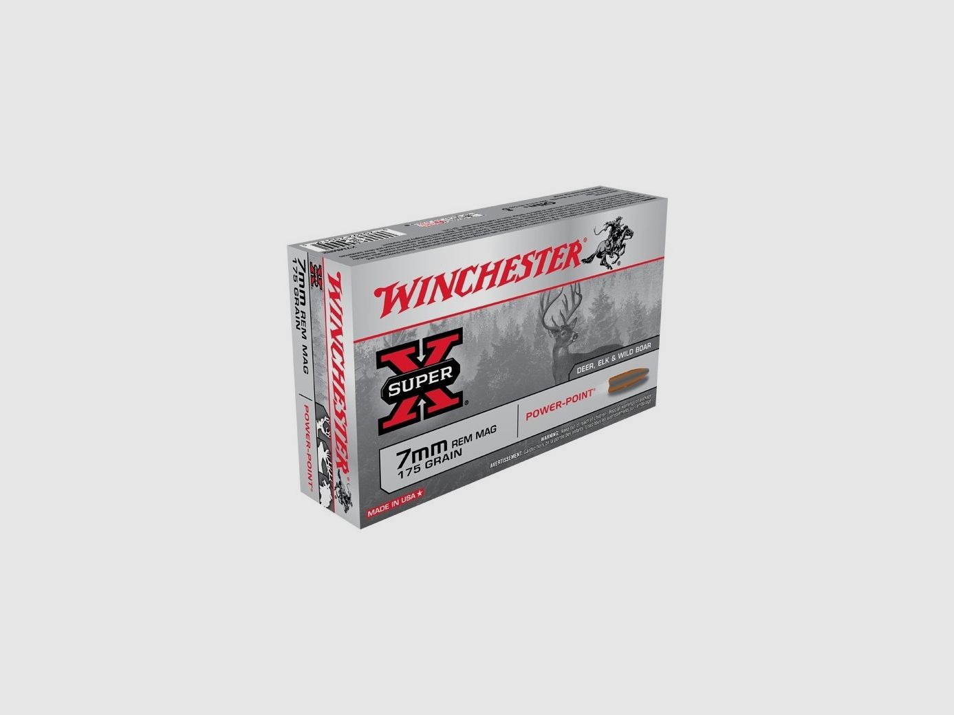 Winchester Munitie 7MM Rem PP 175GR