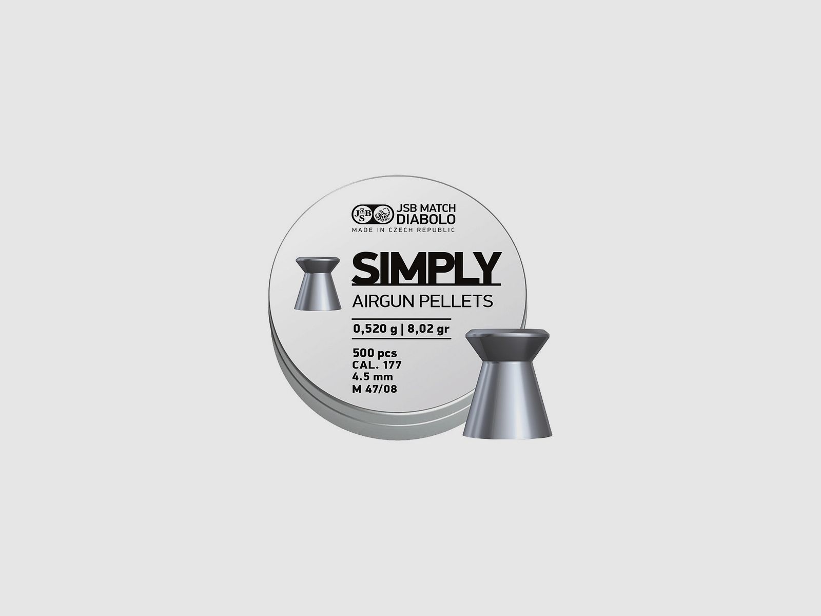 Geschosse Kal. 4,5 JSB Simply 500 Stk 0,52 g