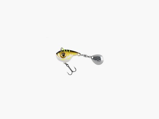Leurre Fox Rage Big Eye Spin Tail 8 g Black & Gold