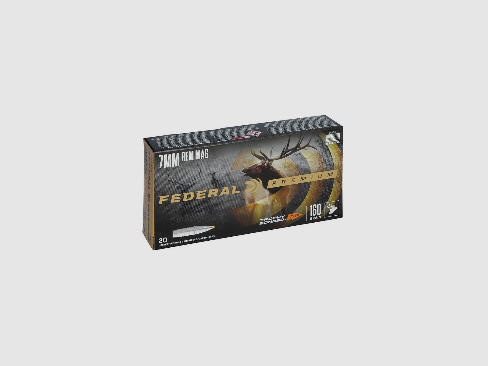 Munitions pour carabine FEDERAL Trophy Bonded Tip – 7mm. Rem. Mag. – 160 gr, image 6 sur 6