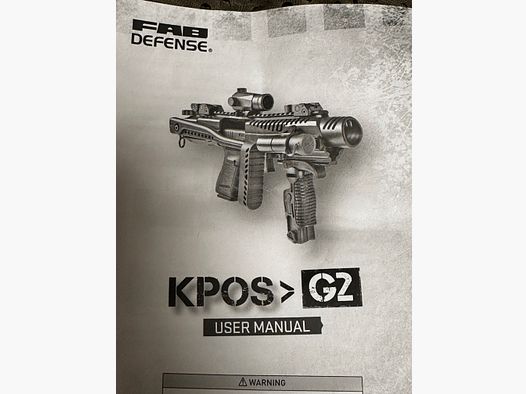 KPOS G2C SIG SAUER P320 FULLSIZE Support de crosse