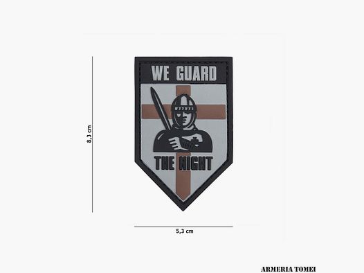PATCH – 3D PVC WE GUARD THE NIGHT GRAY #13077