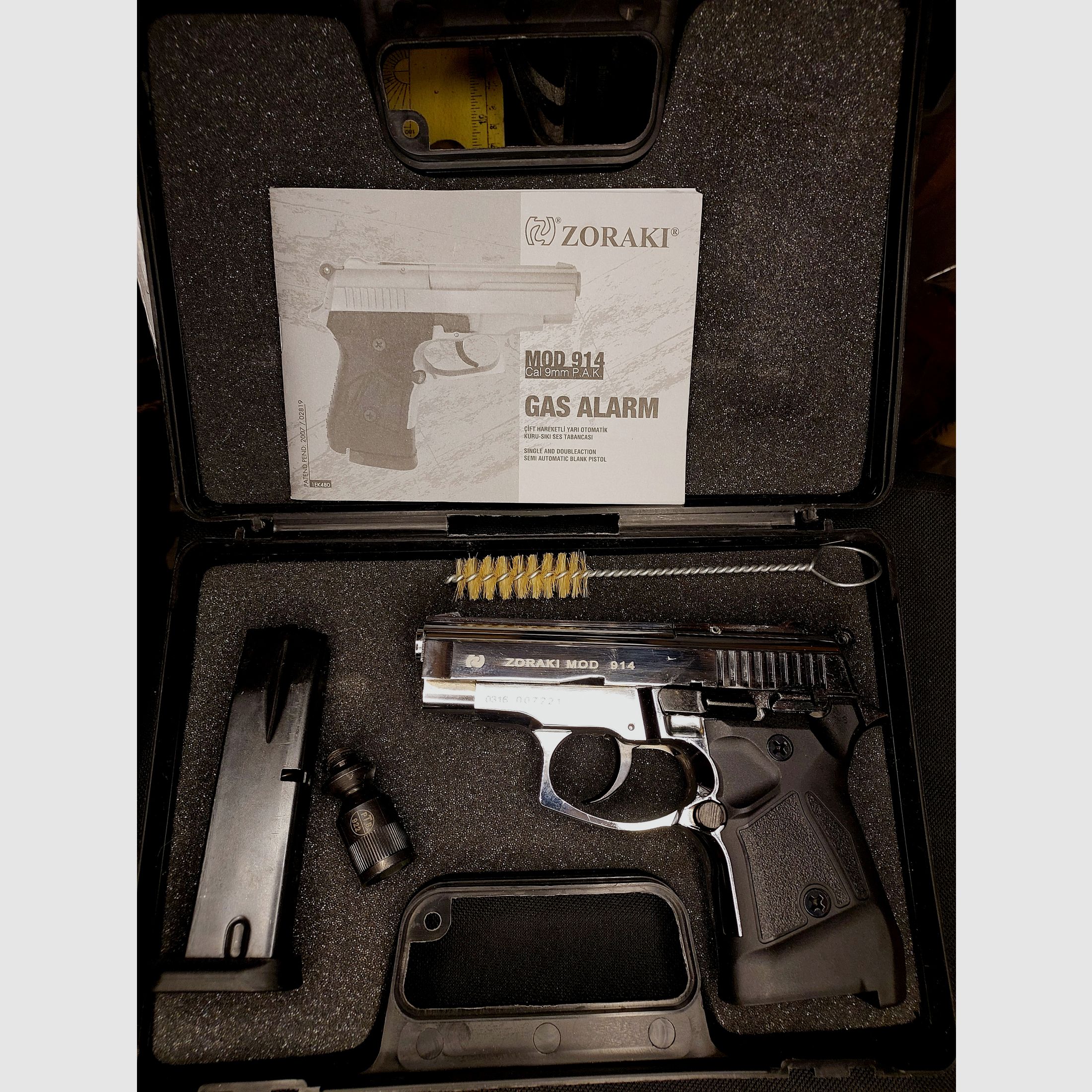 Zoraki 914 Schreckschuss Pistole 9mm P.A.K. Chrom ("alte" PTB 972)