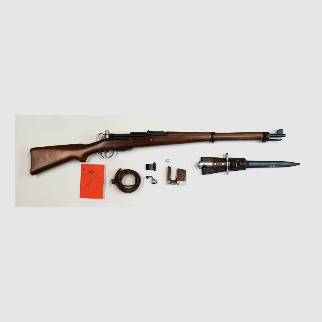 Bern Weapons Factory Repeating Rifle Bern Weapons Factory Swiss K31 Caliber 7.5x55 Swiss complete matching numbers + bayonet