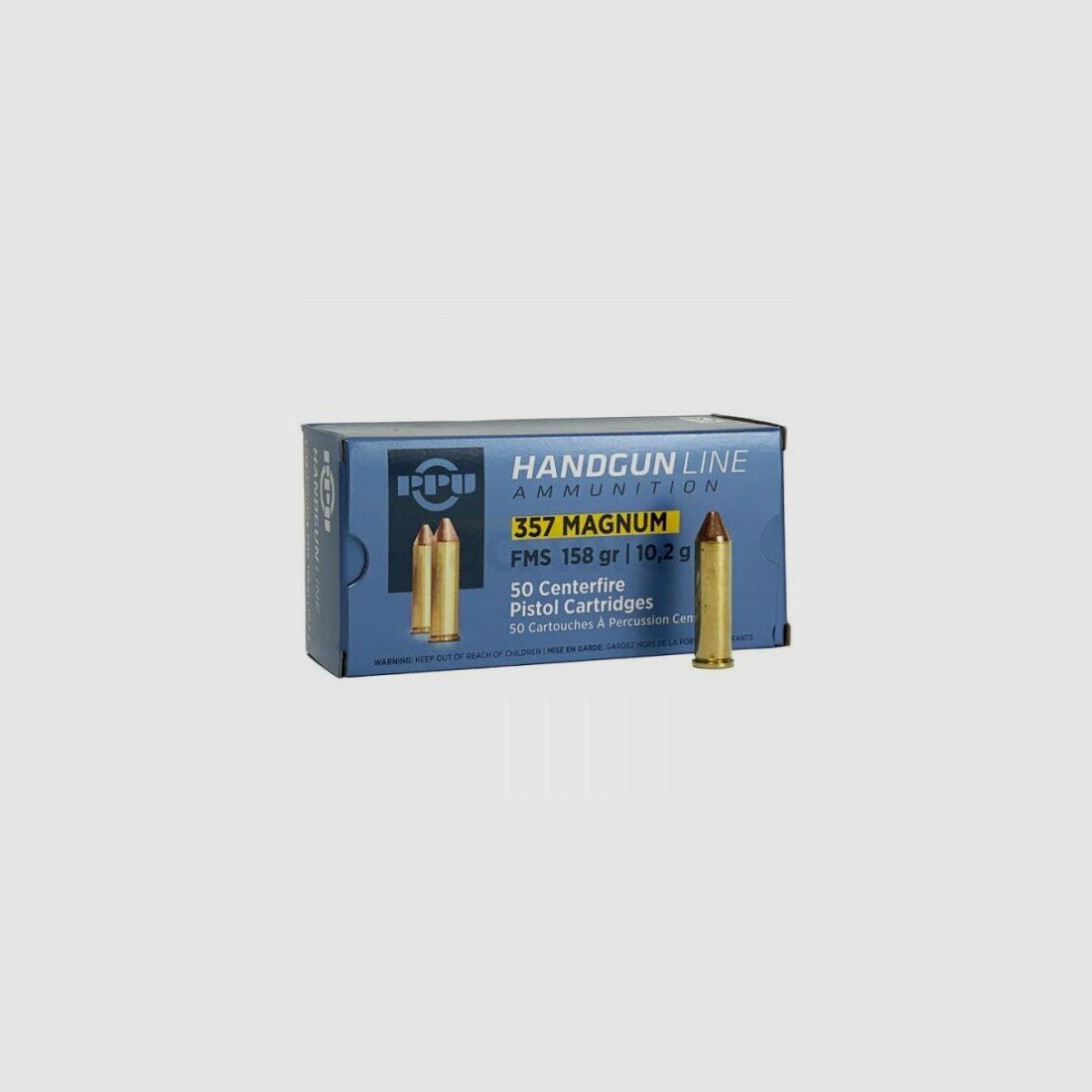 PPU .357 Magnum 10,2g/158grs FMS 50 pièces