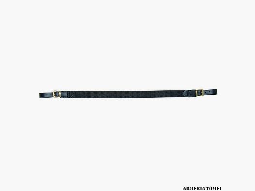 RADAR – BRETELLA IN NASTRO ELASTICO GOMMATO MM.30 CON ATTACCHI IN CUOIO DI 25