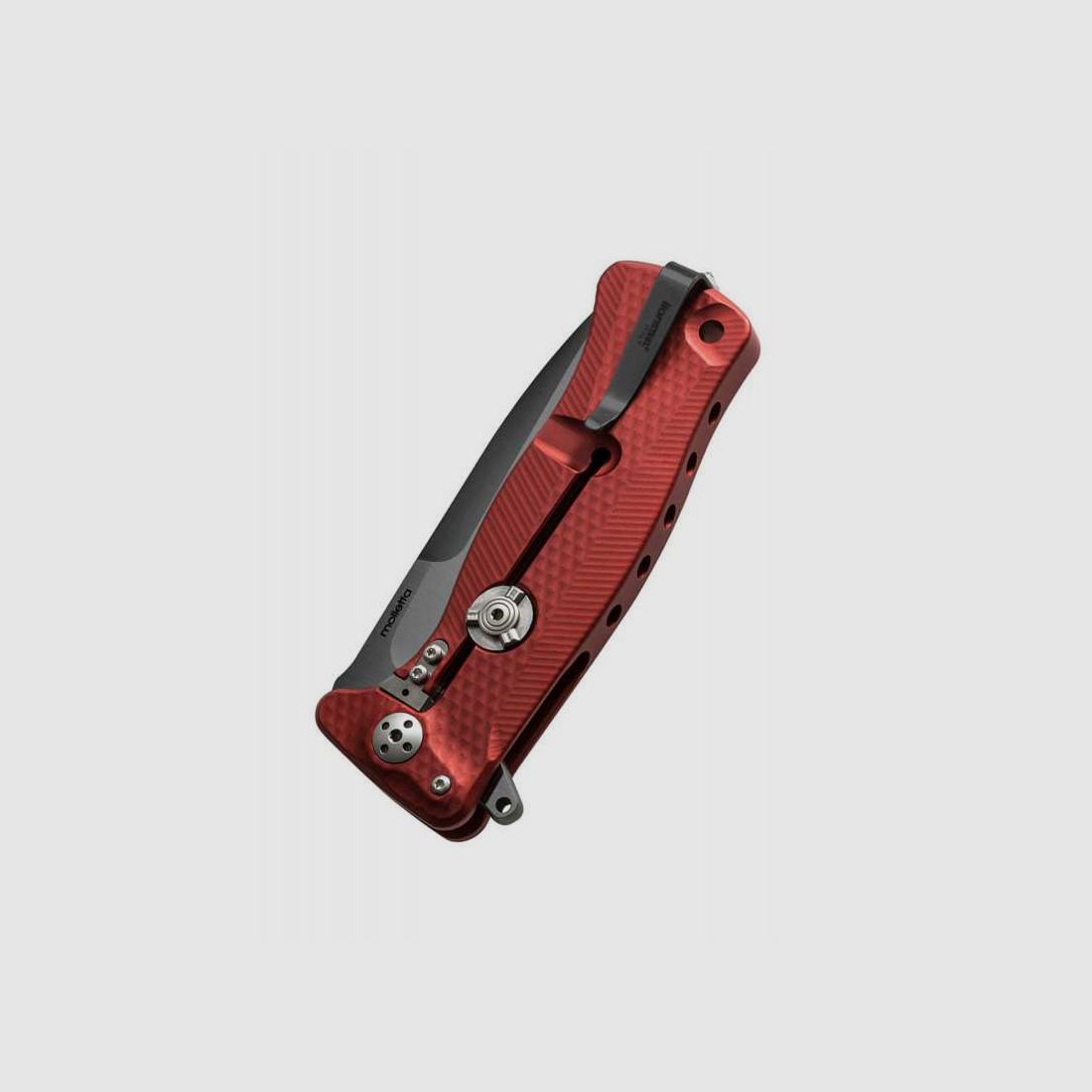 Lionsteel SR-11 Aluminium Taschenmesser rot, schwarz