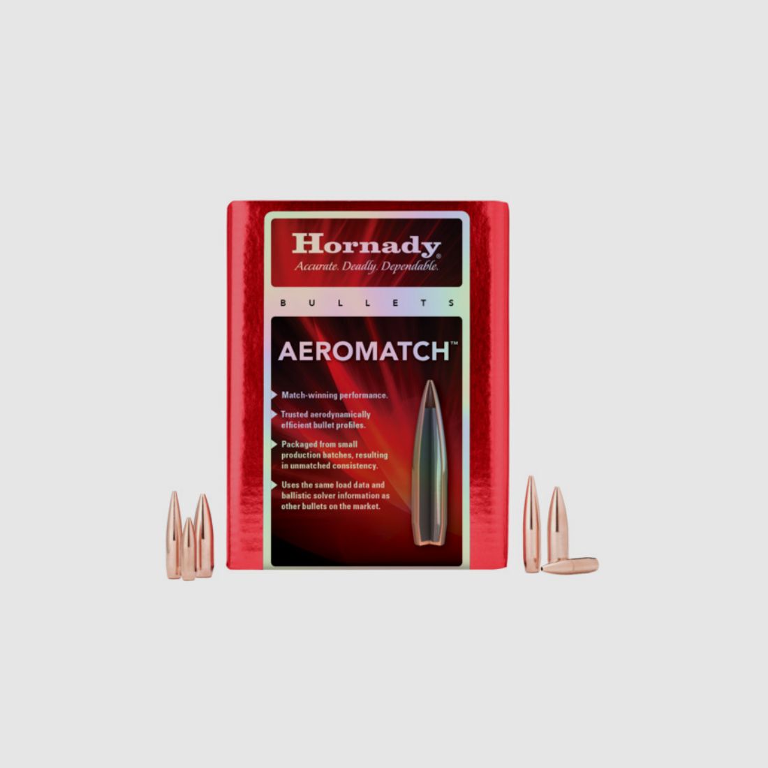 Hornady AEROMATCH Bullets 6.5 mm/.264 140 gr HHB | 100 pieces Item 26303