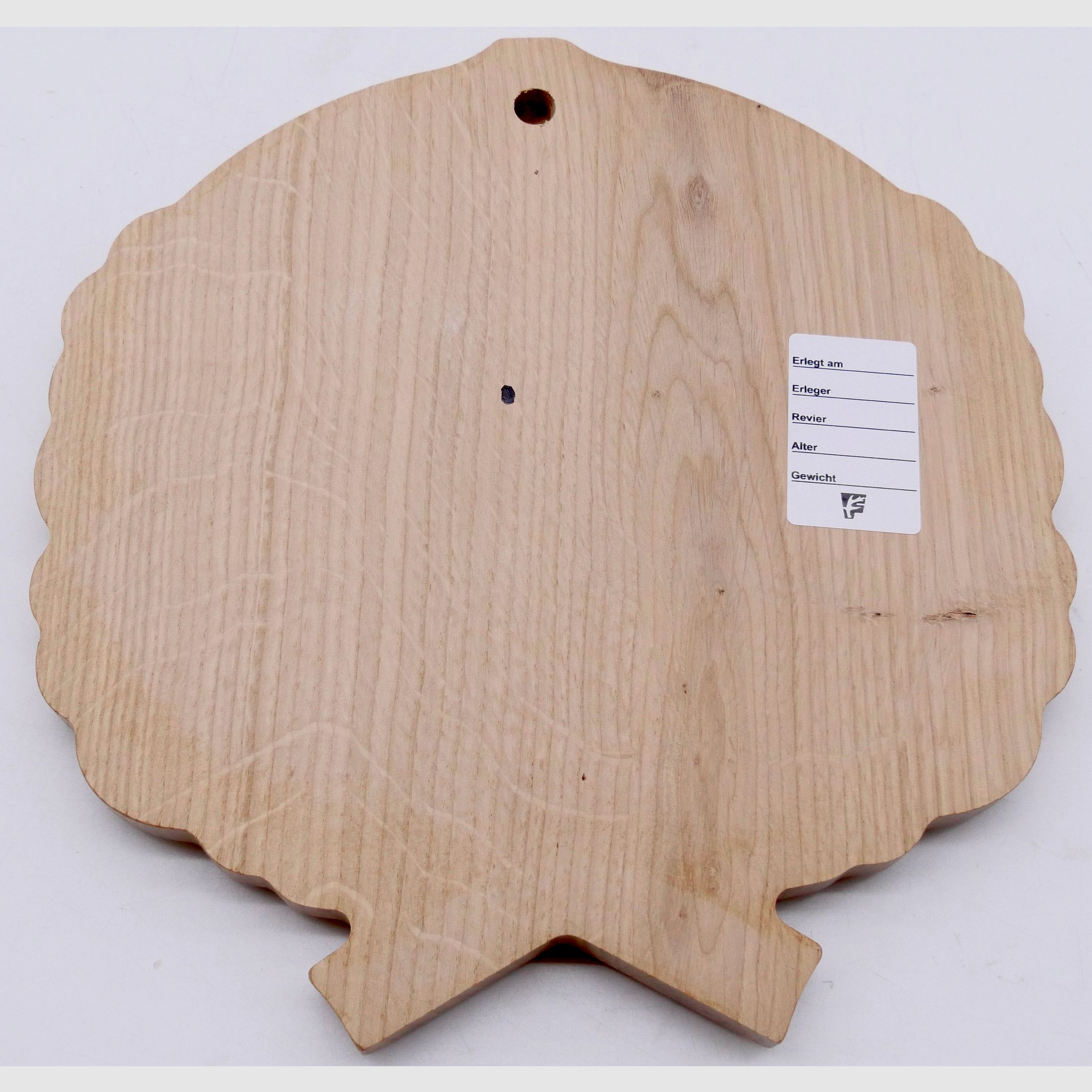 Plaques en chêne sculptées pour armes de sanglier Hell 17 cm